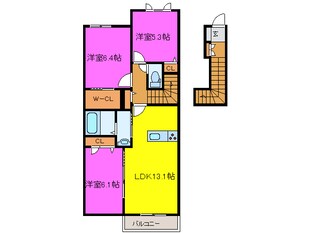 シュプリーム小松の物件間取画像